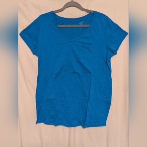 Motherhood Bright Blue V-Neck Short Sleeve Tee